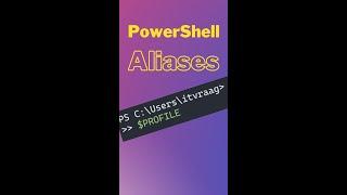 Permanent PowerShell aliases with parameters #shorts