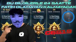 NASIL FATİH OLUNUR ? FATİH OLMA RANK KASMA TAKTİKLERİ 24 SAATTE FATİH OL C7S19