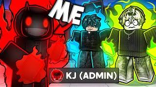 Trolling TOXIC PLAYERS With an ADMIN KJ MOVESET... Roblox The Strongest Battlegrounds