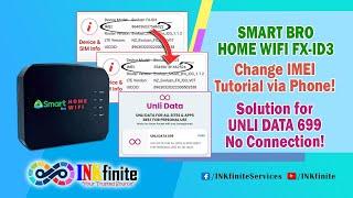 Smart Bro Home WiFi FX-ID3 Change IMEI Tutorial via Mobile Phone 2024  INKfinite