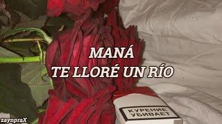 Maná - Te Lloré Un Río Letra