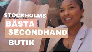 Hittar stockholms BÄSTA secondhand butik följ med mig och shoppa