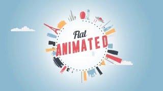 Flat Animated World Cities After Effects Template