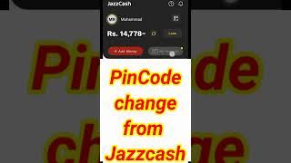 How to change pincode from jazzcash  jazzcash password change  viral shorts  shorts  shahid info