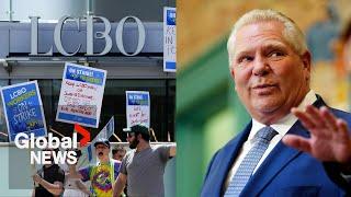 Doug Ford says he won’t budge on ready-to-drink beverages amid LCBO strike “That ship has sailed”