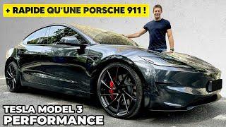 Essai Tesla Model 3 Performance 2024 – + RAPIDE qu’une Porsche 911 