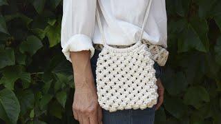 Bandolera Macramé - La cartera más fácil - Solo con nudo plano una cartera que vas a AMAR