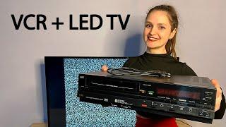 How to Connect an old VCR to a new TV  VHS tape recorder + Philips TV 43″