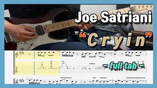 tab Cryin - Joe Satriani guitar cover