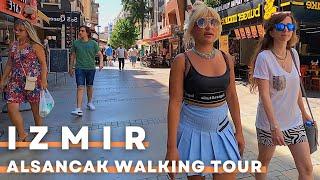 Izmir Turkey 2022 Alsancak Walking Tour  4K UHD 60FPS  The Most Famous District In City Center