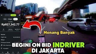 Begini On Bid Indriver Di Jakarta  Cara Menyelesaikan Orderan Indriver  Ojol Vlog