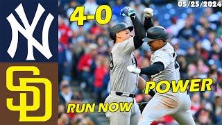 New York Yankees vs. San Diego Padres Highlights  May 25 2024  MLB Season 2024