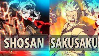 GBVSRShosan Zeta Crimson Bomber Vs Sakusaku Soriz High Level Gameplay.