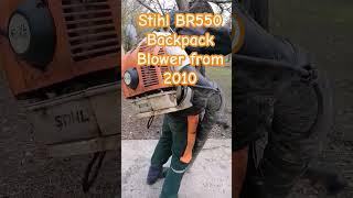 Stihl BR550 Backpack Blower #bobthetoolman #stihl #stihlblower #shorts #leafblower #leafblowers