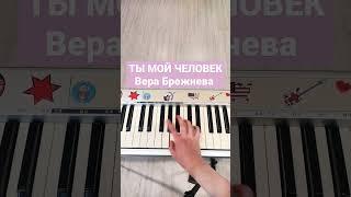 ты мой человек Вера Брежнева #easypiano #piano #пианино #пианинодляначинающих #pianocover