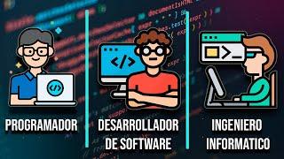 PROGRAMADOR vs DESARROLLADOR vs INGENIERO