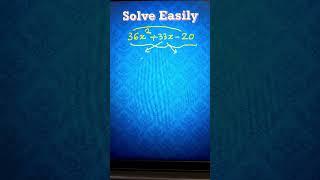 Solve Quadratic Equations Easily II Middle Term Split II CBSE