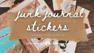 Make Junk Journal Stickers with Paper Scraps