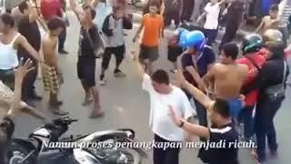 Aksi kemarahan warga terhadap kawanan begal motor..