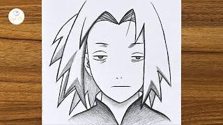 How to draw Sakura Haruno step by step  How to draw for beginners  Anime drawing step by step
