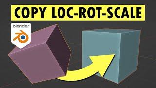 How to Copy Transformations between Objects in Blender