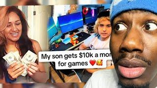 Tiktok Mom Spoils son With $10000 A Month For GAMES