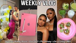 WEEKLY VLOG  Boyfriend’s Birthday Brunch + Lash Shoot + iPad Unboxing + Lots of Cooking & More