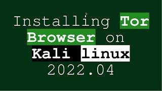 How to Install tor Browser in KALI Linux