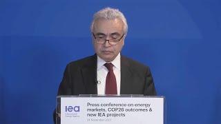 Press conference on energy markets COP26 outcomes & new IEA projects