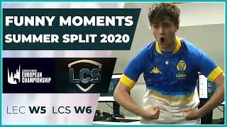 Funny Moments - LEC week 5 & LCS week 6 - Summer Split 2020