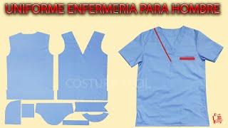 COSER UNIFORME ENFERMERIA PARA HOMBRE parte1 DIY PASO A PASO