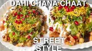 Street Style Dahi Chana Chaat Recipe  Chaat Recipes 