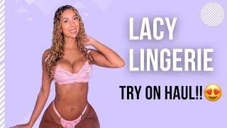 Cleo Clo  Glamour model LINGERIE try on haul  See through thong g string