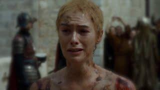 Game of Thrones 5x10 Cersei Lannister The Naked Walk of Shame Scene