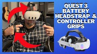 Meta Quest 3 - Best Headstrap with Battery Review Plus Quest 3 Controller Grips Review Must Haves