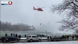 DRAMATIC VIDEO Coast Guard attempts rescue at edge of Niagara Falls