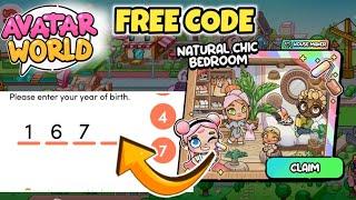 FREE CODE FREE NATURAL CHIC BEDROOM AVATAR WORLD