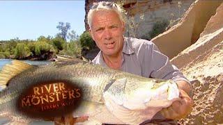 Australian Barramundi Caught In 20 Minutes  BARRAMUNDI  River Monsters