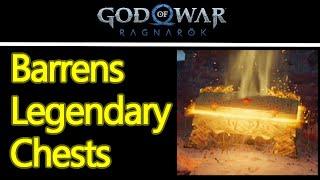 God of War Ragnarok The Barrens Legendary chest locations guide