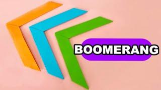 How to Make an Origami Boomerang  FLYING AND RETURNING