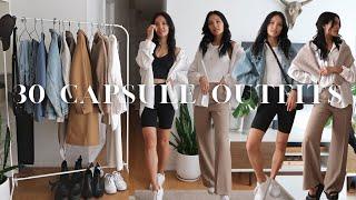 casual spring outfits  how to style capsule basics from a minimalist wardrobe