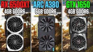 GTX 1650 vs RX 6500 XT vs Arc A380  Gaming Benchmarks