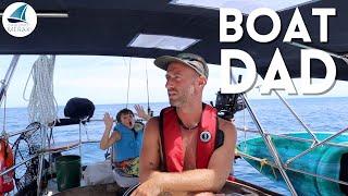 SOLO Sailing DAD AT SEA WITH 2 KIDS Sea of Cortez Mexico  Ep 74