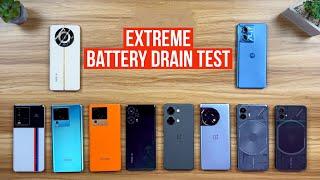 iQOO Neo 7 Pro vs OnePlus Nord 3 vs Nothing Phone 2 vs 1  9T  Neo 7  F5  11R Battery Drain Test