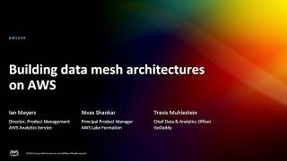 AWS reInvent 2022 - Building data mesh architectures on AWS ANT336