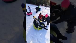 SnowTube Thrills #christmas #happynewyear #newyear #snow #snowslide #slide