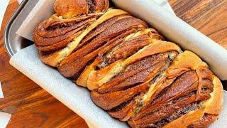 Nutella Bread Loaf Recipe  Chocolate Brioche Babka