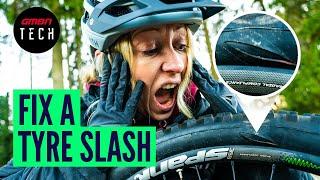 3 Ways To Fix A Split Sidewall  Trailside Tyre Slash Repair