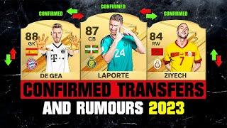 FIFA 24  NEW CONFIRMED TRANSFERS & RUMOURS  ft. Laporte De Gea Ziyech…