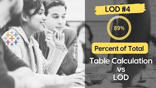 LOD #4 - Percent of Total - LOD vs Table Calculations  #Tableau Level of Detail Expressions